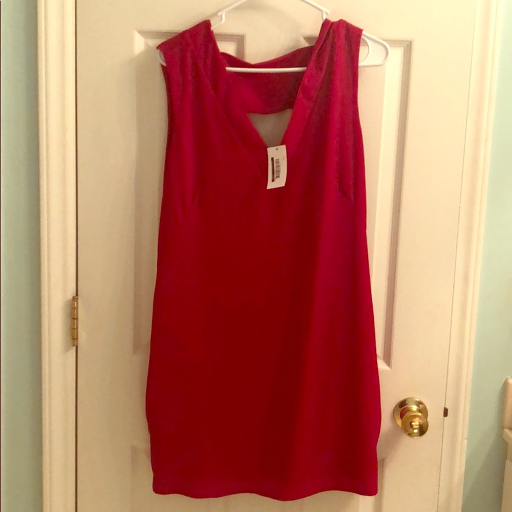 NWT RED Trendy Summer Cocktail Dress- Large